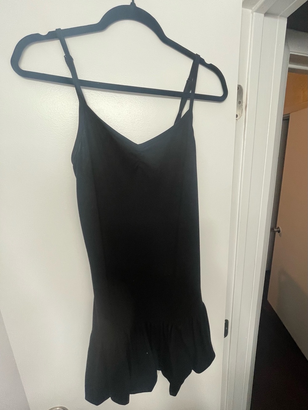 Black mini dress